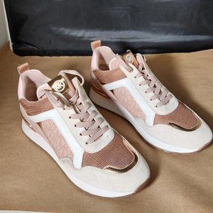 Size 9 Women's Shoes Michael Kors Wilma Trainer Sneakers Soft Pink Suede